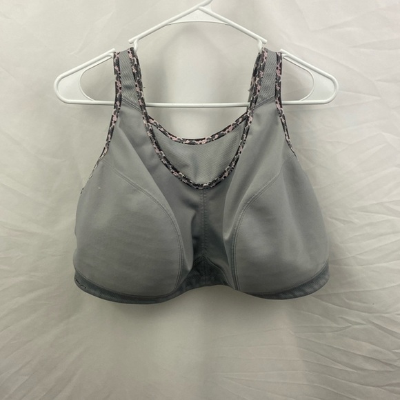 Glamorise Women's 46F No-Bounce Camisole Sports Bra Gray #1066 - Picture 1 of 9